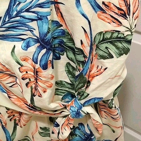 Tahari ASL Sleeveless Printed Linen Jumpsuit - Picture 4 of 11